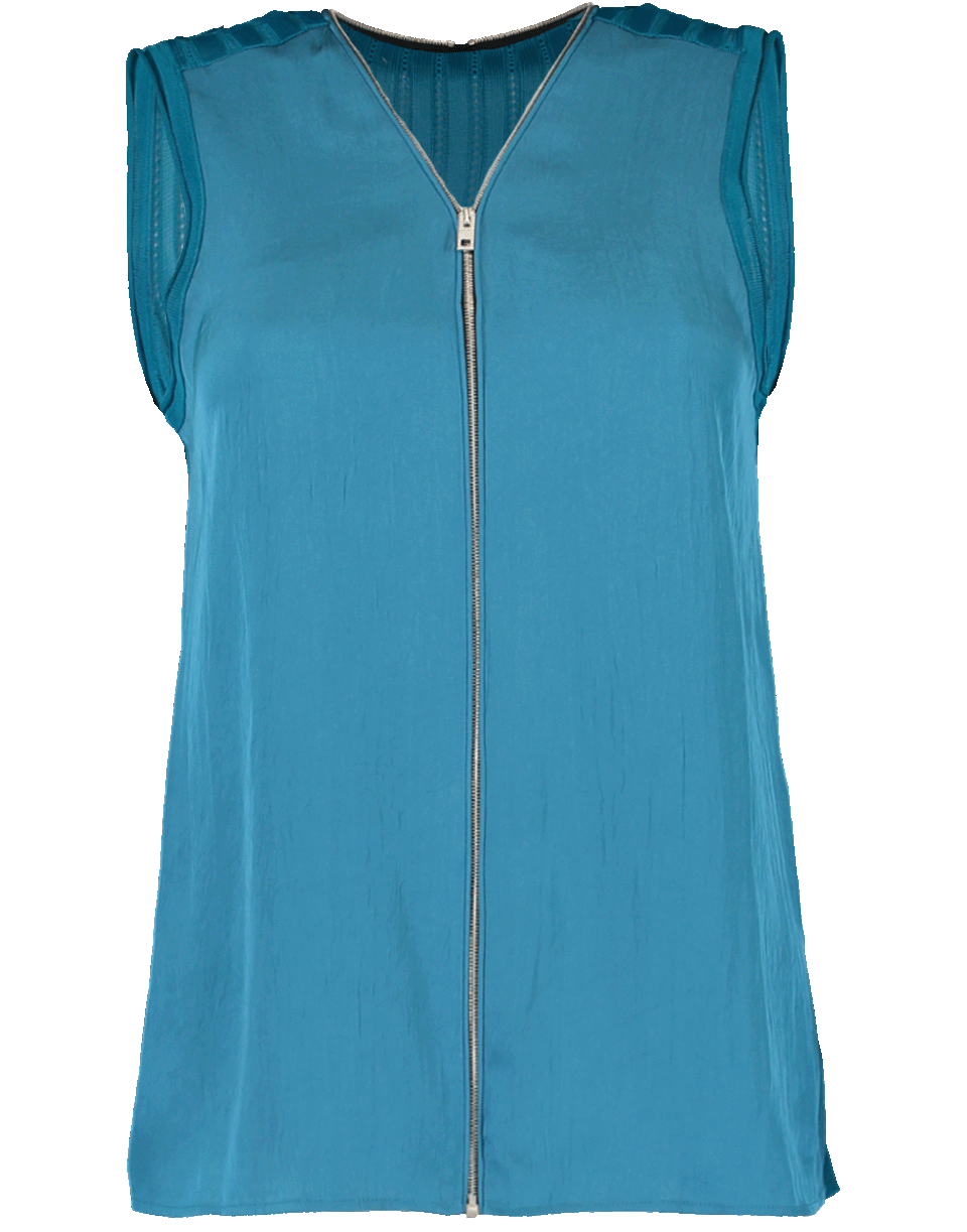 RAG & BONE-Zip Front Valerie Top-