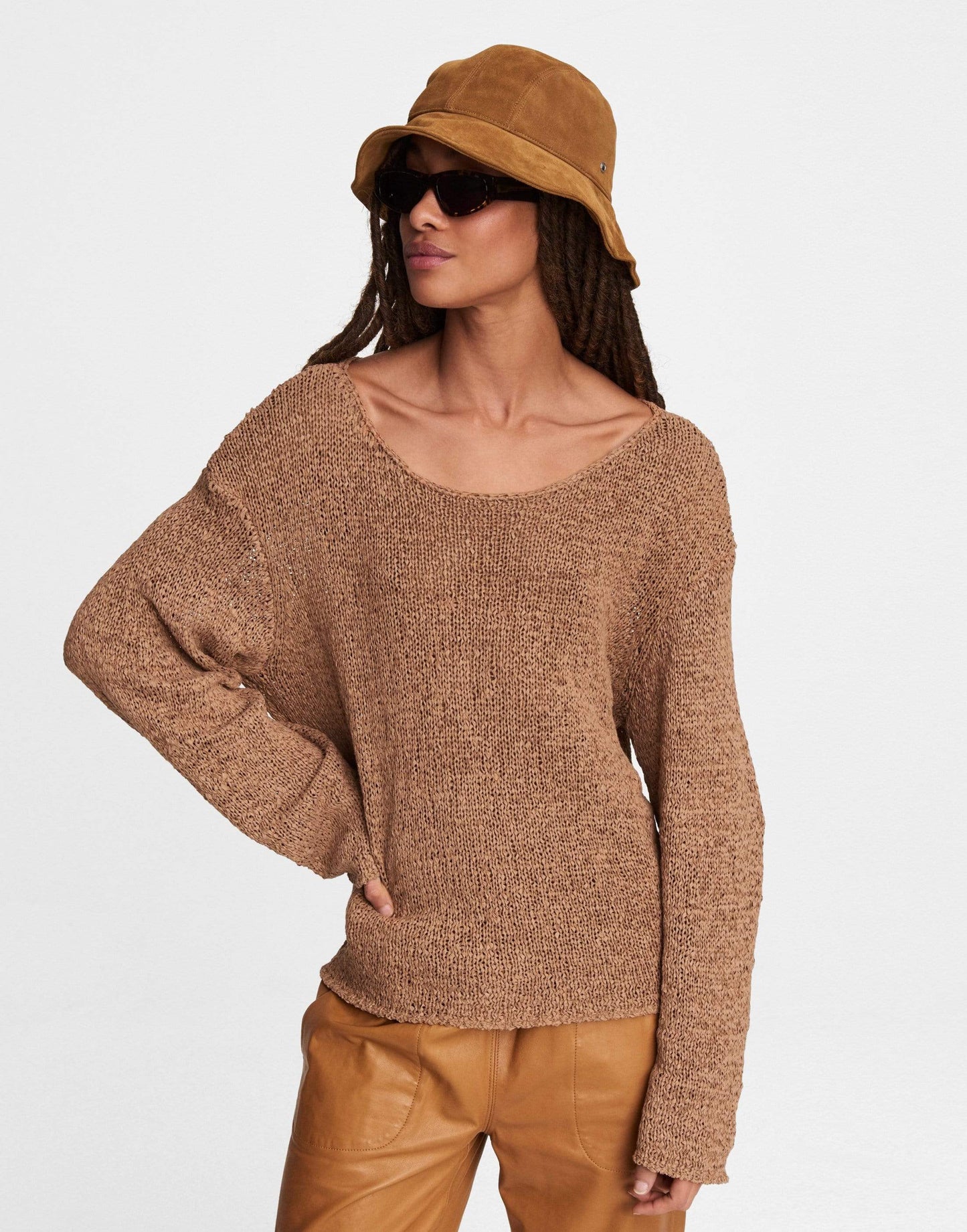 RAG & BONE-Tana Nylon Blend Sweater-