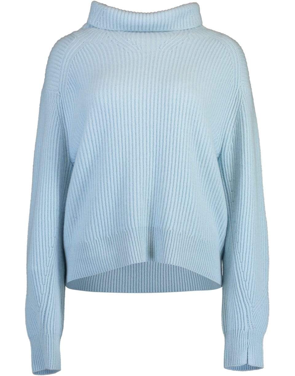 RAG & BONE-Light Blue Cashmere Turtleneck-