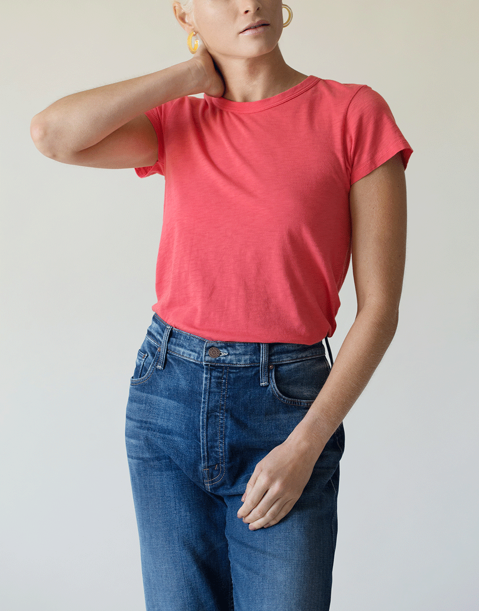 RAG & BONE-Bright Pink The Slub tee-