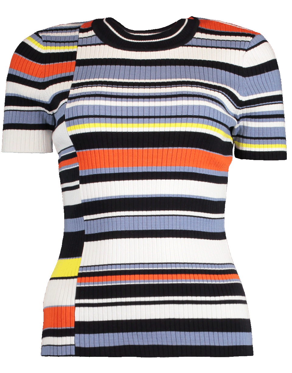 RAG & BONE-Patch Stripe Knit Mason Tee-