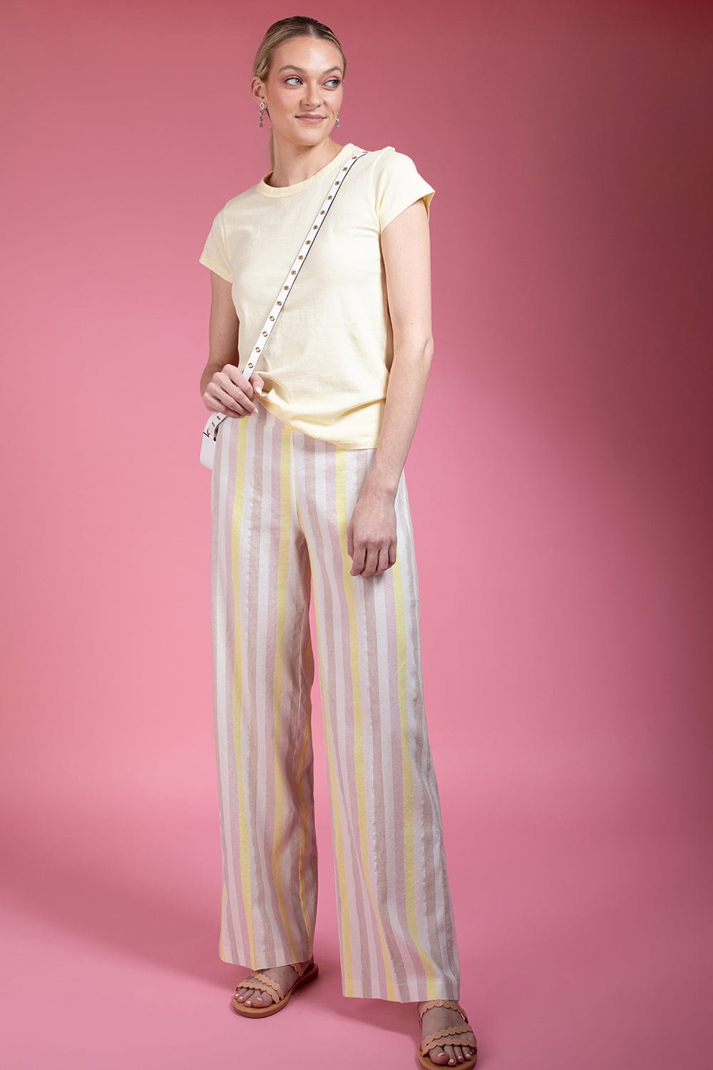 RAG & BONE-Garment Dye T Shirt - Pale Yellow-