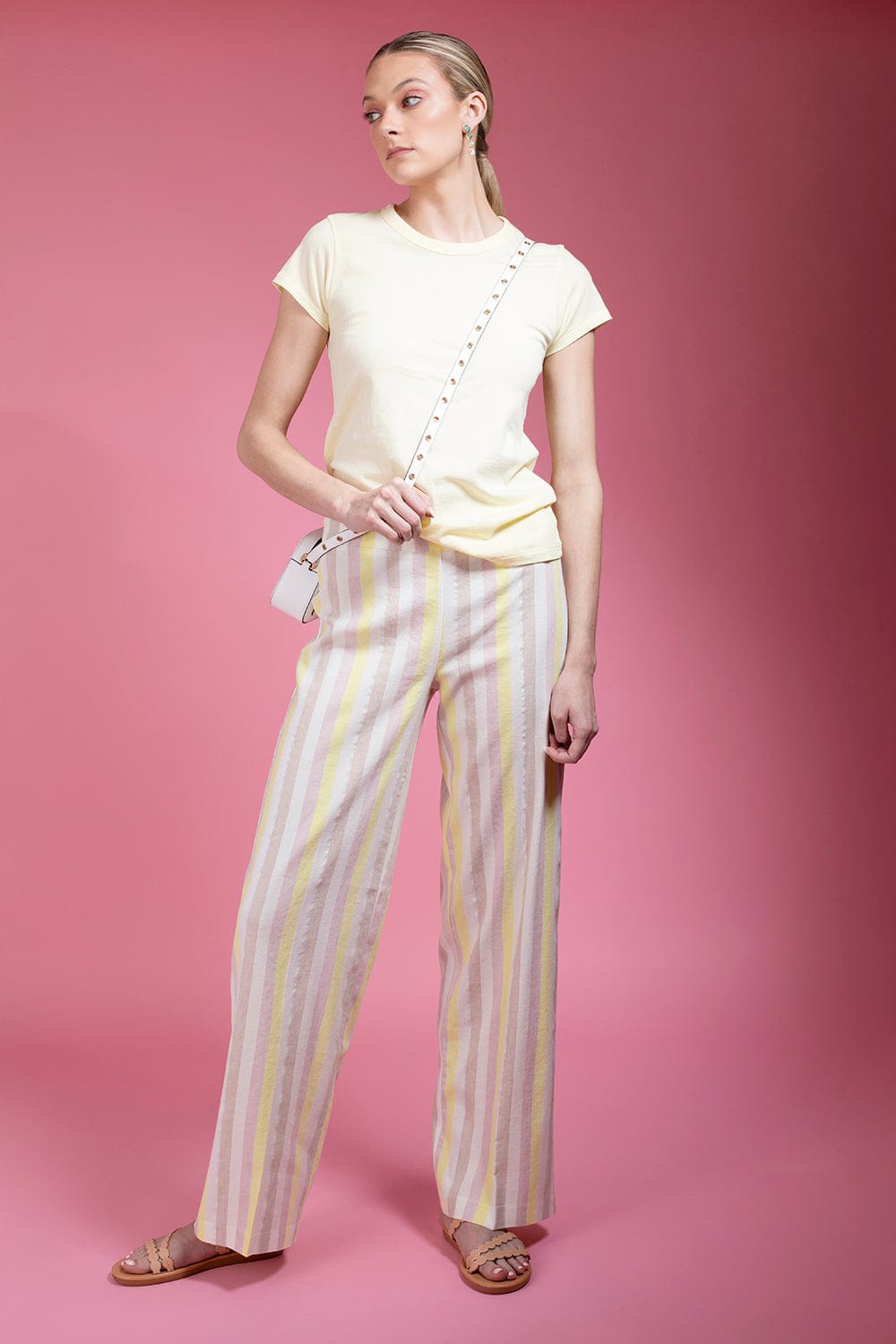 RAG & BONE-Garment Dye T Shirt - Pale Yellow-