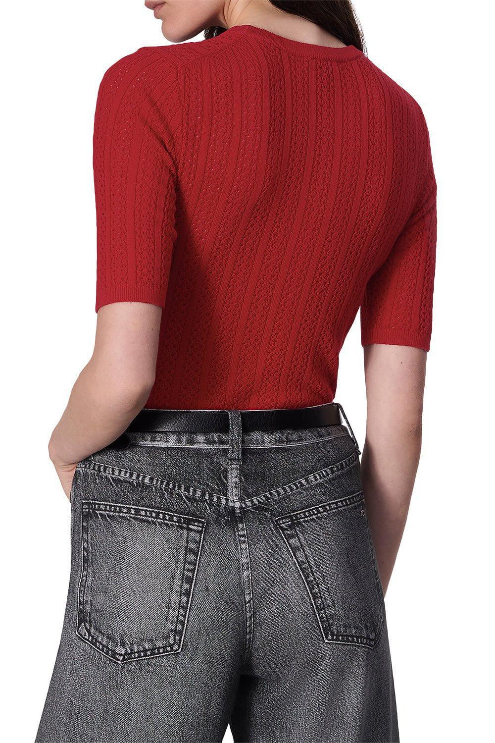 RAG & BONE-Short Sleeve Tina Crewneck-