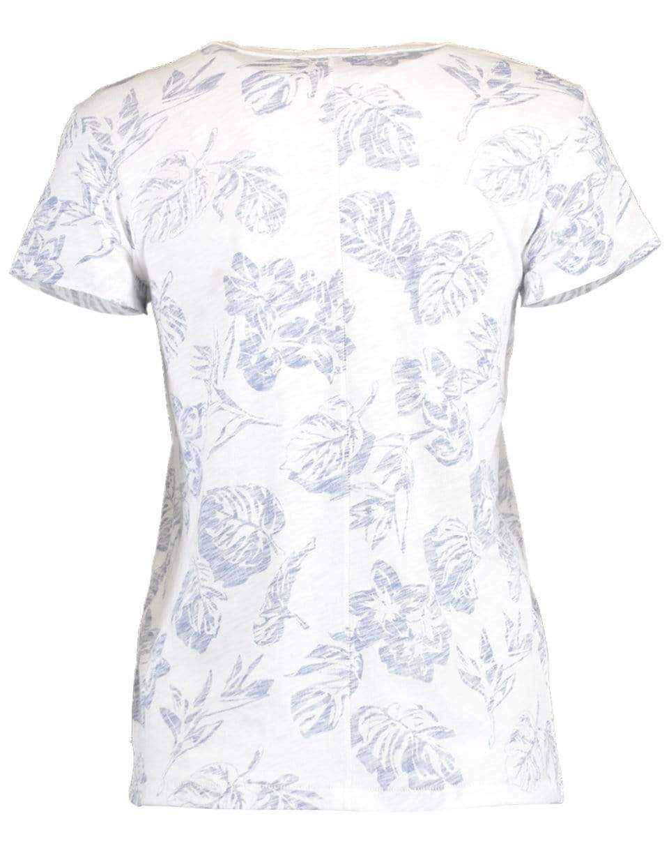 RAG & BONE-White All Over Hawaiian Tee-