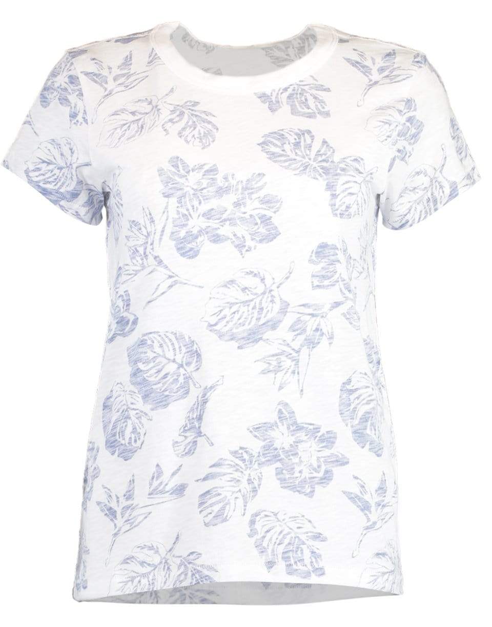 RAG & BONE-White All Over Hawaiian Tee-