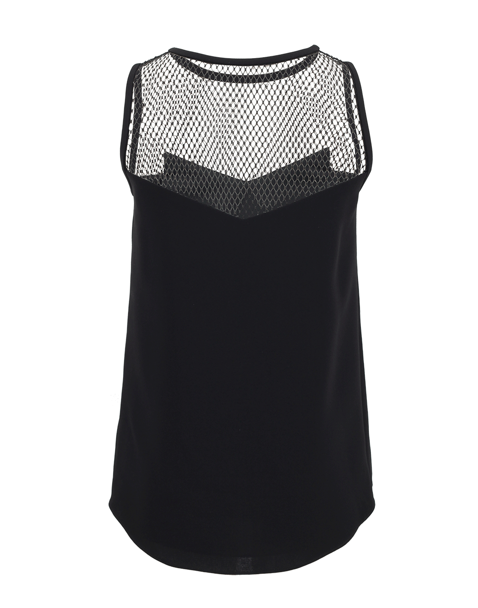 RAG & BONE-Mesh Detail Franklin Top-