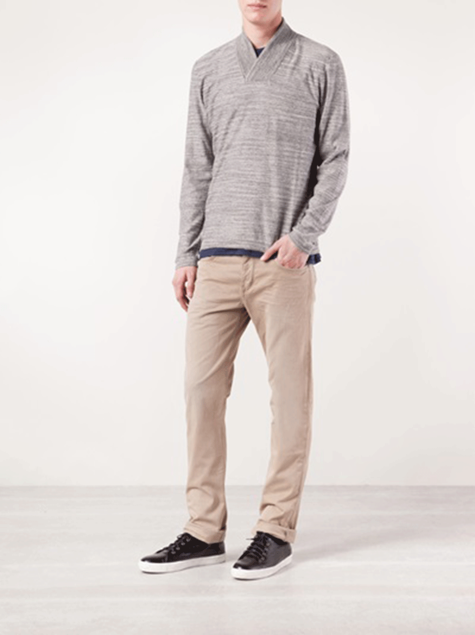 RAG & BONE-Cole Wrap Neck Shirt-