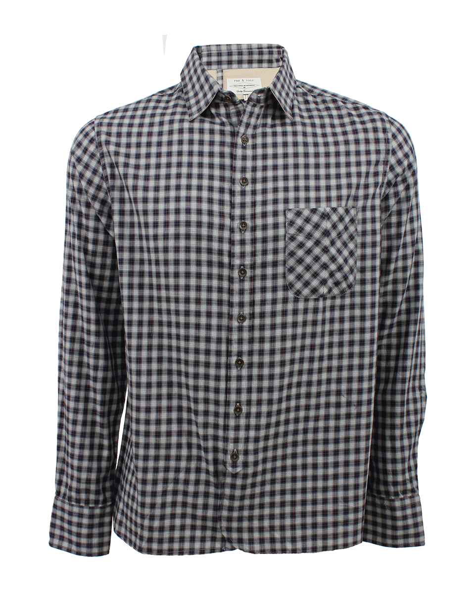 RAG & BONE-Men's Quarter Placket Shirt-