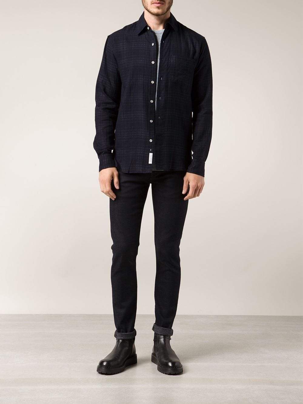 RAG & BONE-Plaid Beach Shirt-