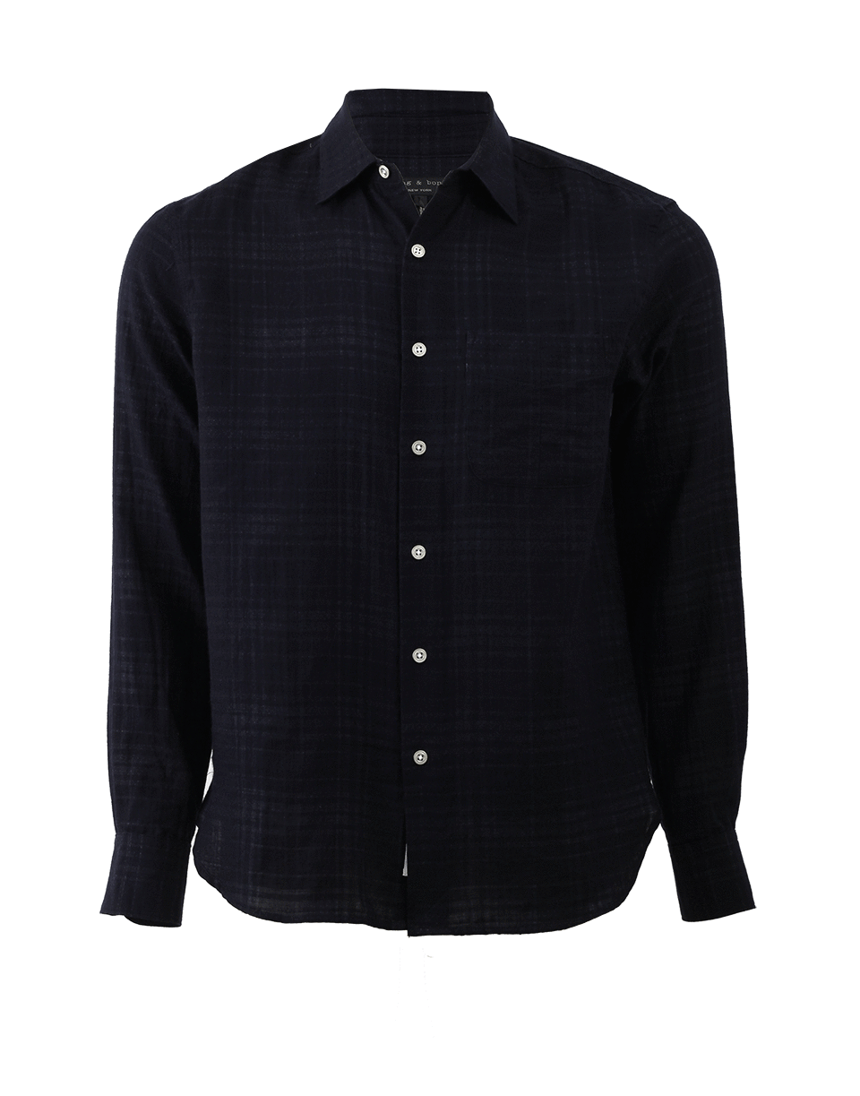 RAG & BONE-Plaid Beach Shirt-