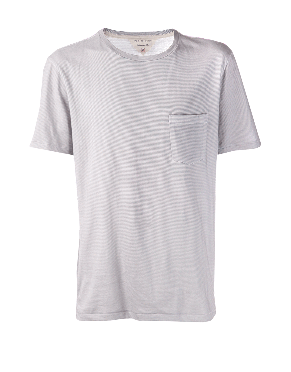 RAG & BONE-Printed Pocket Tee-