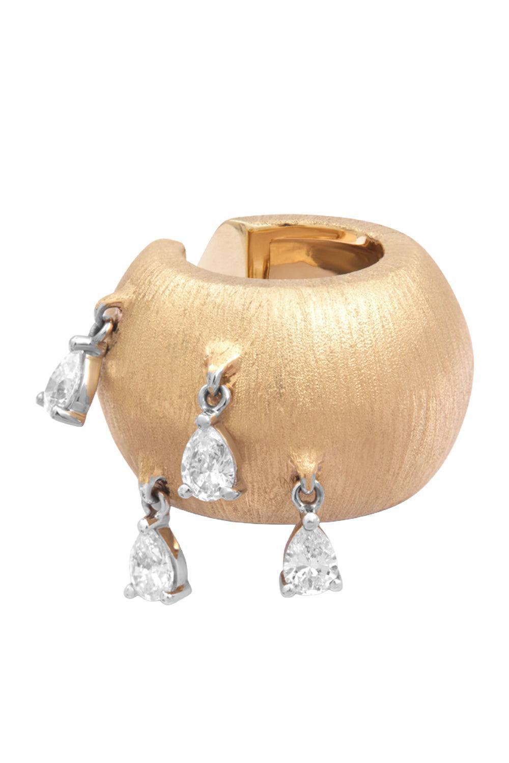 Diamond Pampille Dune Earcuff-ROSE GOLD-JEWELRYFINE JEWELEARRING-RAINBOW K