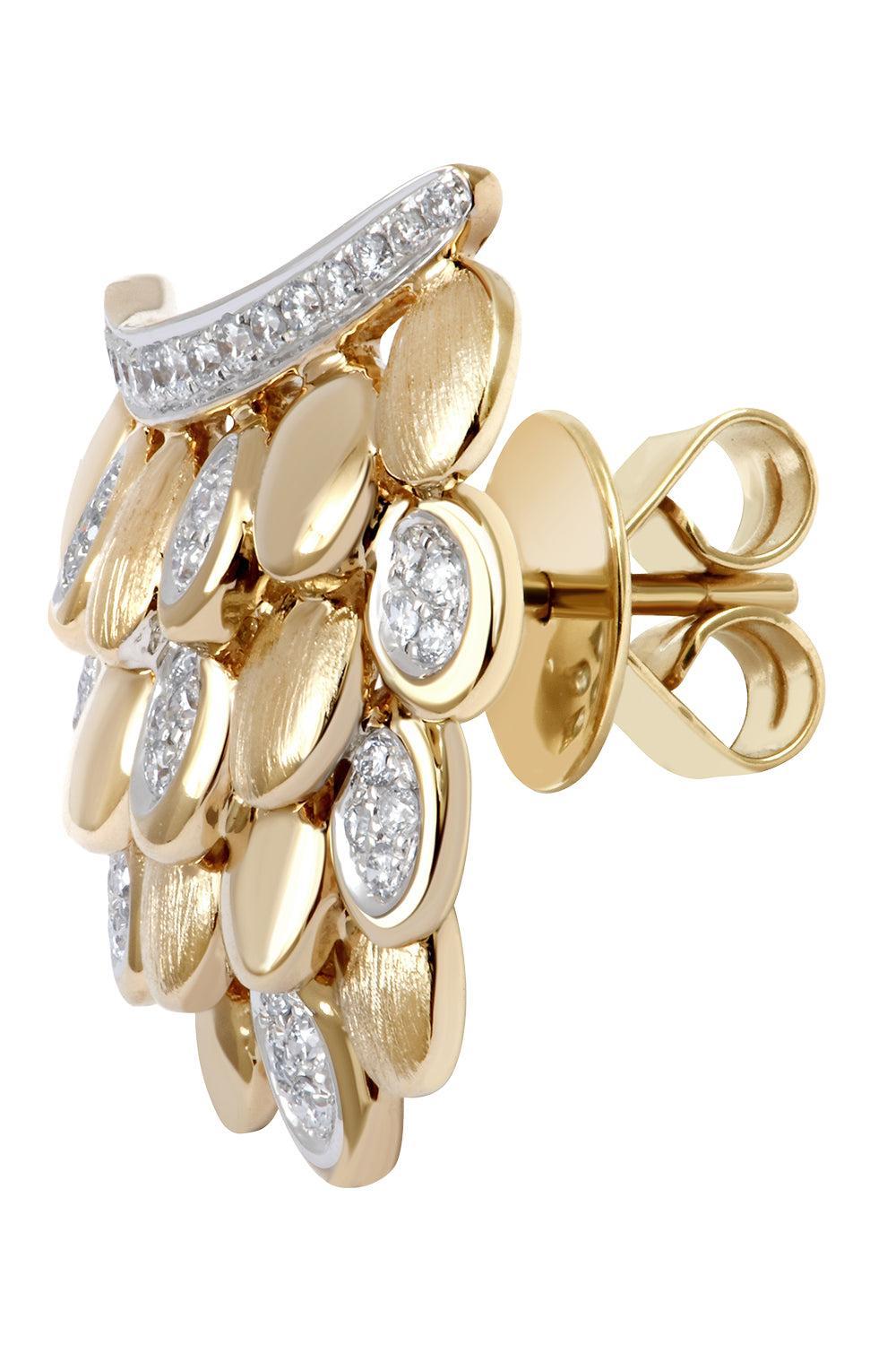 Diamond Blossom Earring-YELLOW GOLD-JEWELRYFINE JEWELEARRING-RAINBOW K