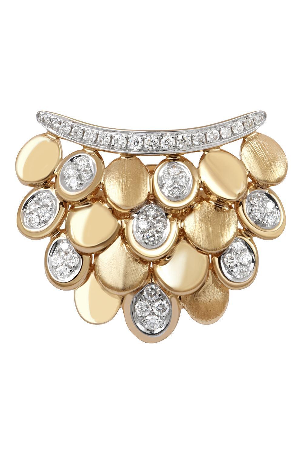 Diamond Blossom Earring-YELLOW GOLD-JEWELRYFINE JEWELEARRING-RAINBOW K