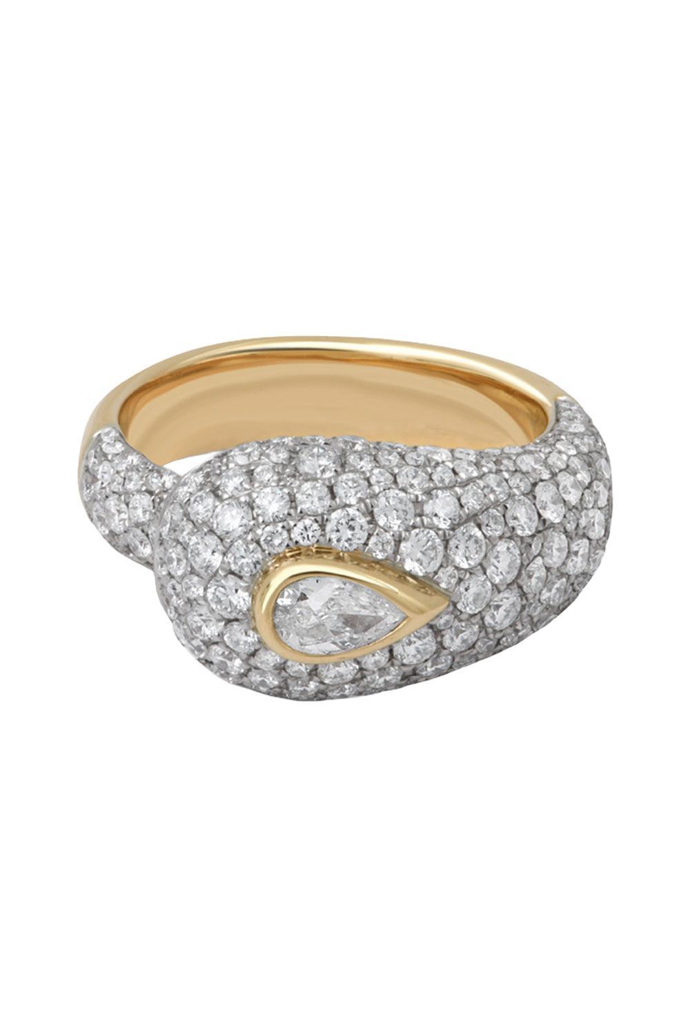 Diamond Pave Prestige Ring-YELLOW GOLD-JEWELRYFINE JEWELRING-RAINBOW K