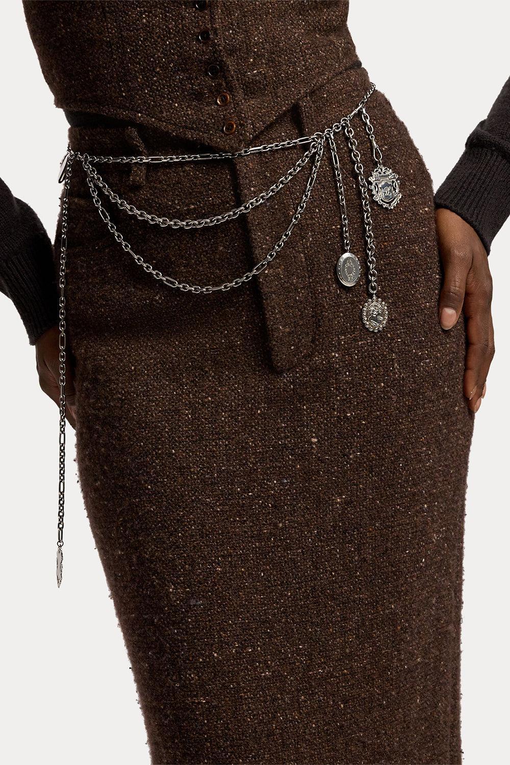 Multichain Charm Belt-SILVER-XS-ACCESSORIEBELTS-RALPH LAUREN
