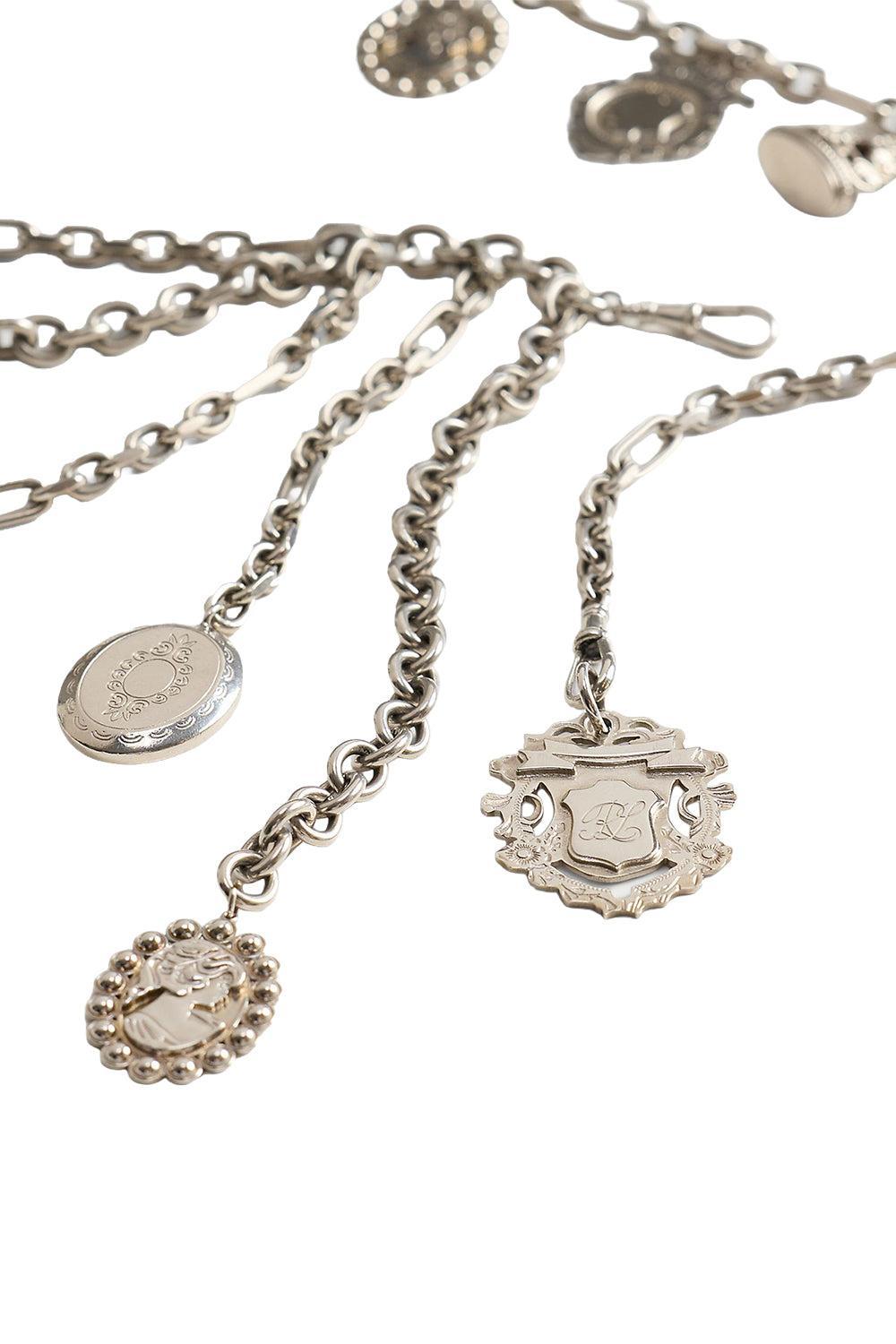 Multichain Charm Belt-SILVER-XS-ACCESSORIEBELTS-RALPH LAUREN