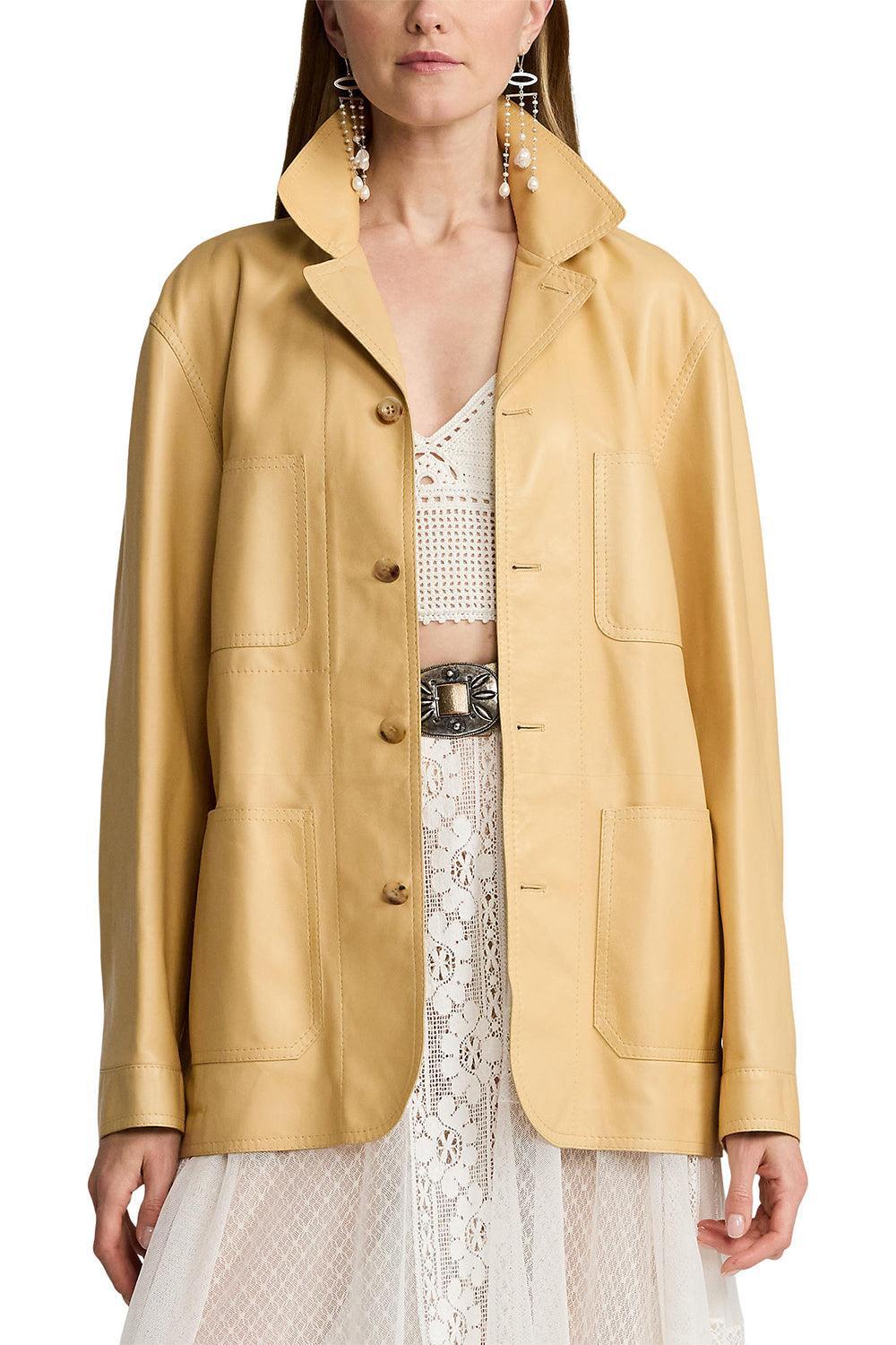 Adrianna Jacket-LT SAND-XS-CLOTHINGCOATLEATHER-RALPH LAUREN