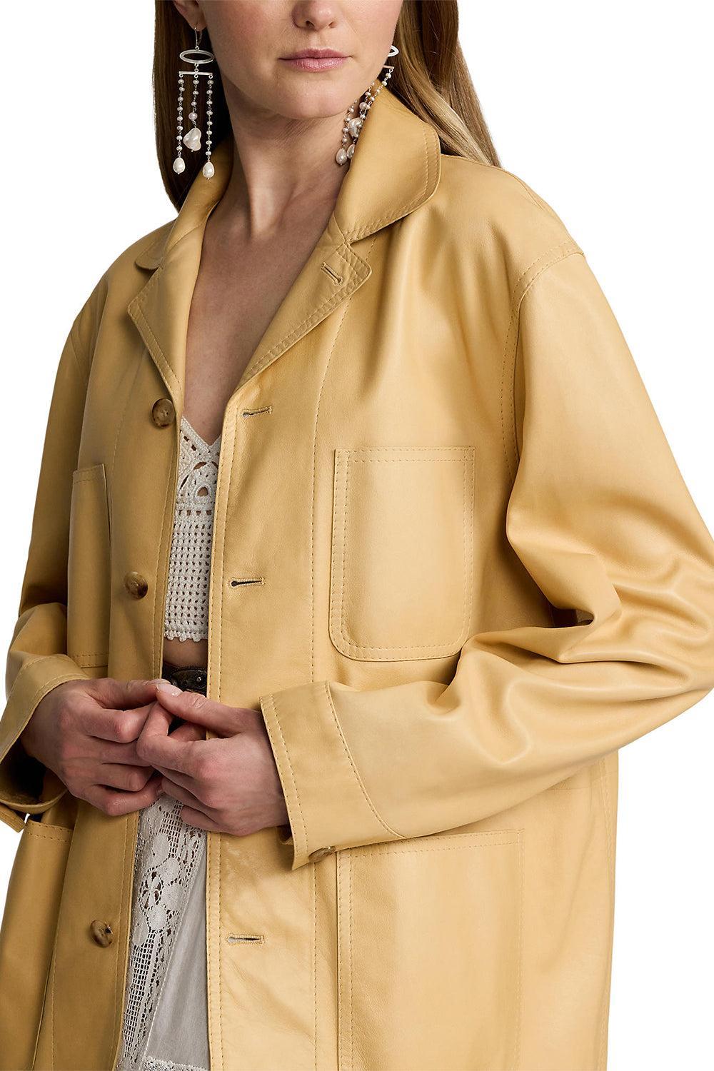 Adrianna Jacket-LT SAND-XS-CLOTHINGCOATLEATHER-RALPH LAUREN
