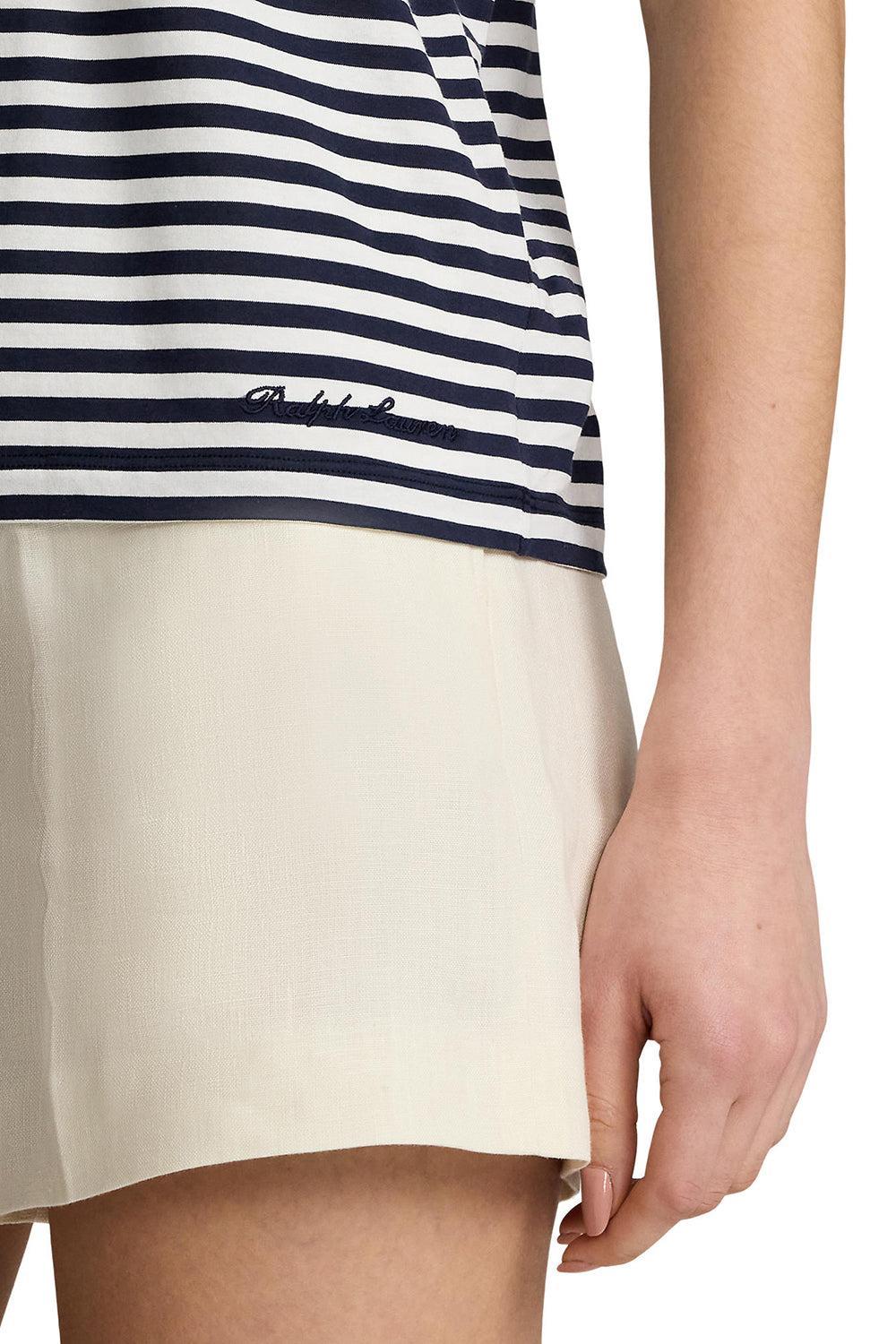 HallieTee-DKNV/WHT-XS-CLOTHINGTOPT-SHIRT-RALPH LAUREN