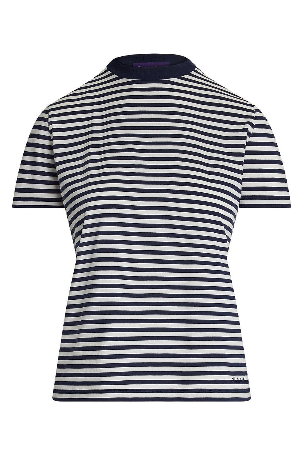 HallieTee-DKNV/WHT-XS-CLOTHINGTOPT-SHIRT-RALPH LAUREN