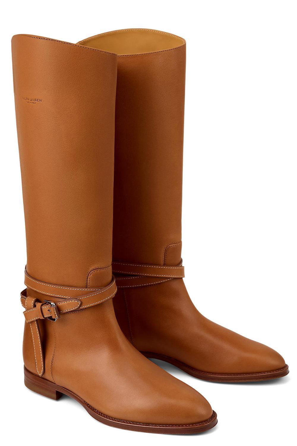 Donnely Leather Boot-RL BROWN-37-SHOEBOOT-RALPH LAUREN