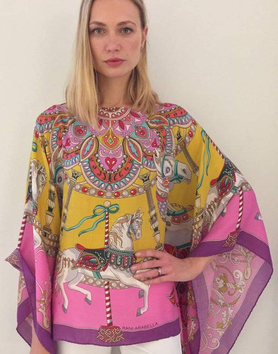 RANI ARABELLA-Toy Horses Poncho-PINK
