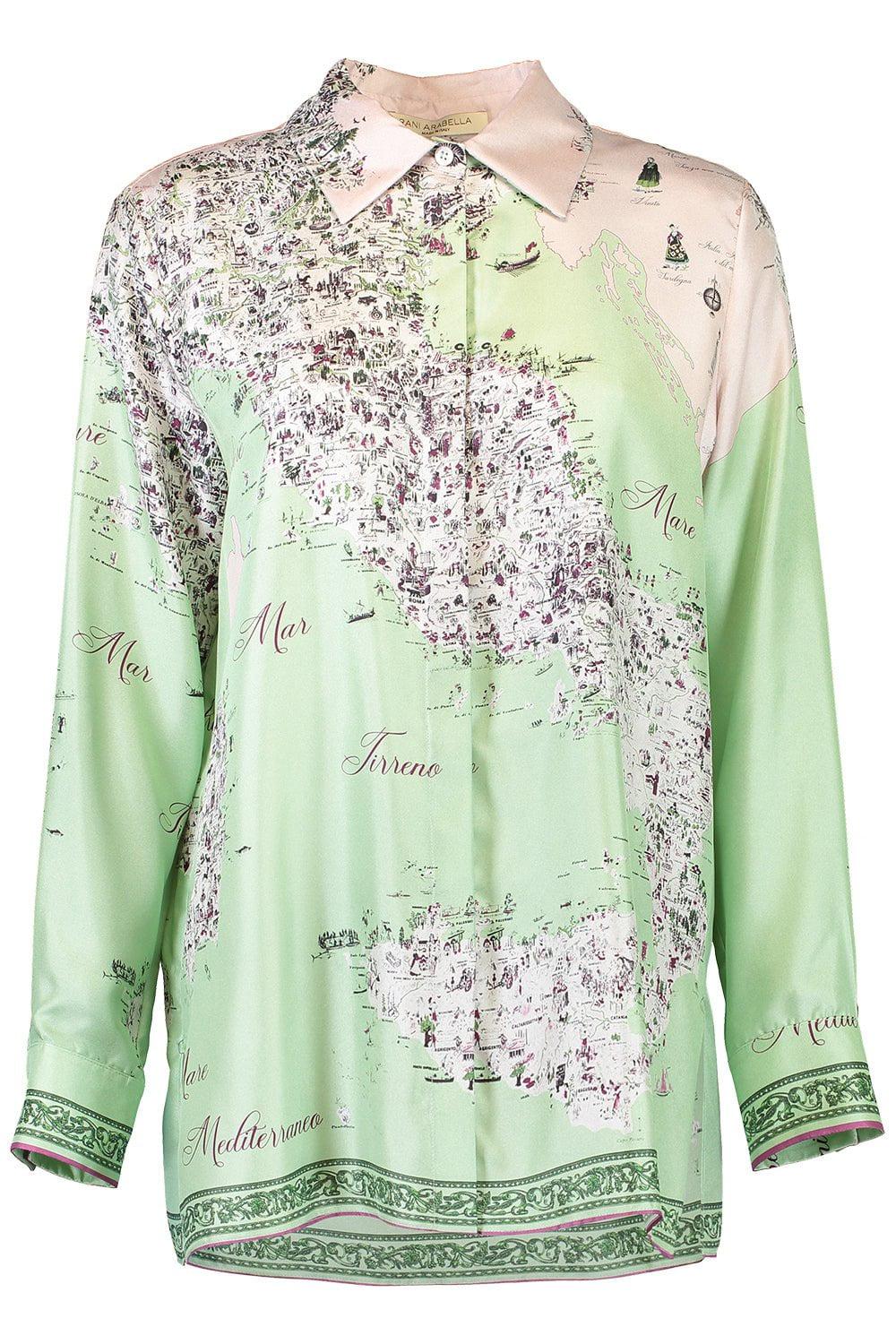 RANI ARABELLA-Printed Soft Shirt - Celadon-