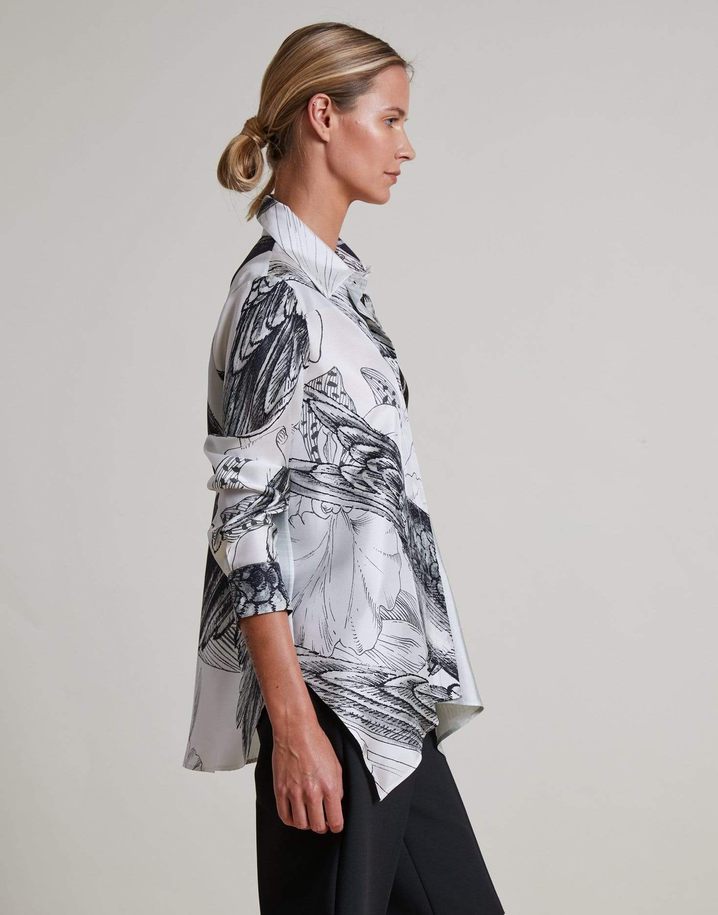 RANI ARABELLA-Silk Scarf Shirt-