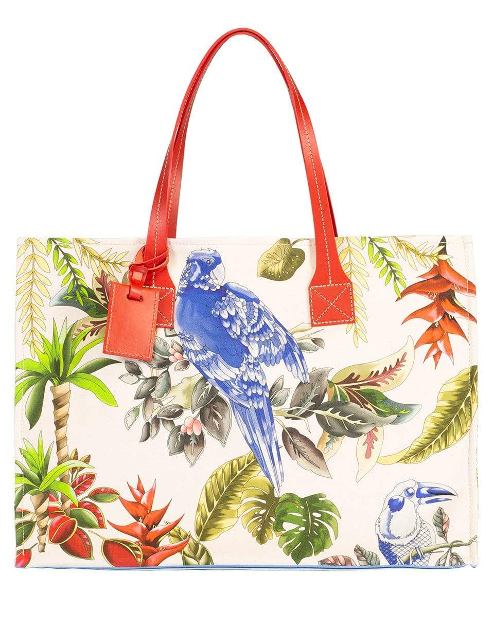 RANI ARABELLA-Blue Bird Canvas Tote Bag-BIRDBLUE