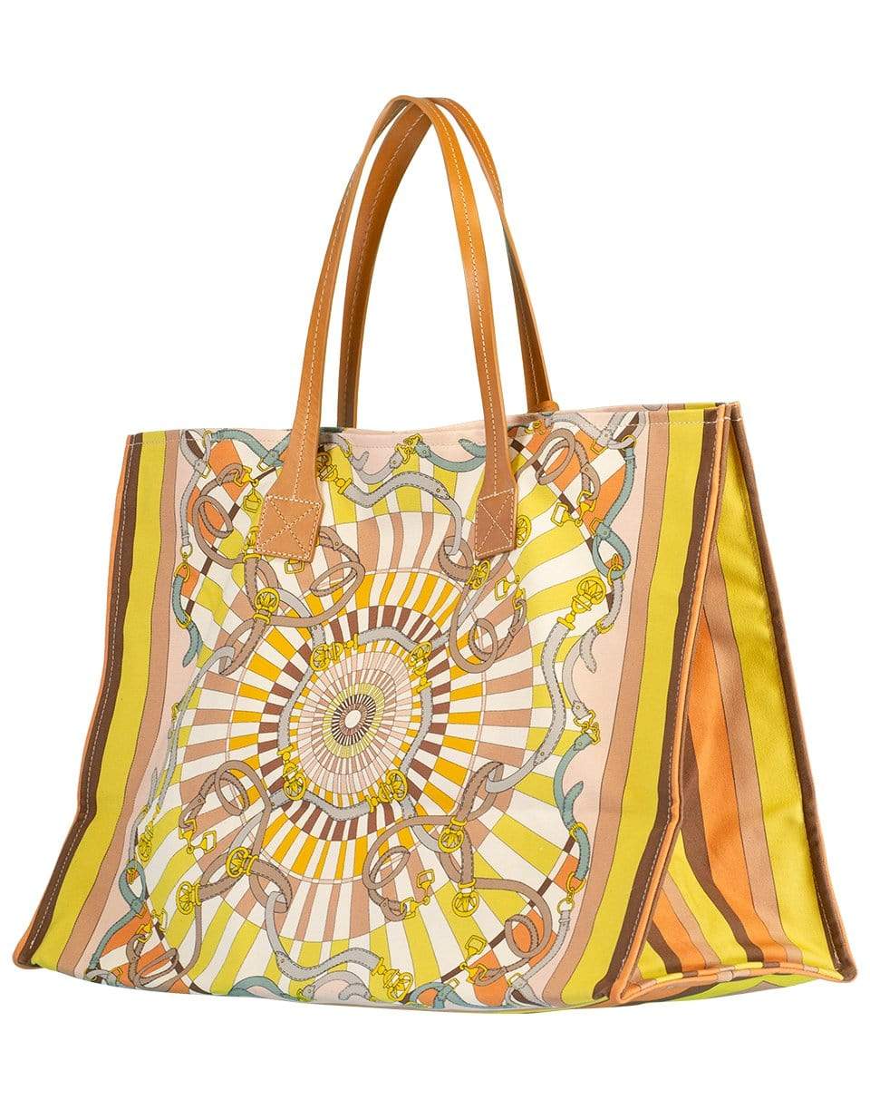 RANI ARABELLA-Firenze Print Canvas Tote Bag-MELON
