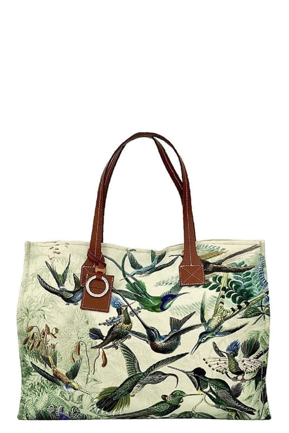RANI ARABELLA-Medium Hummingbird Tote-GREEN