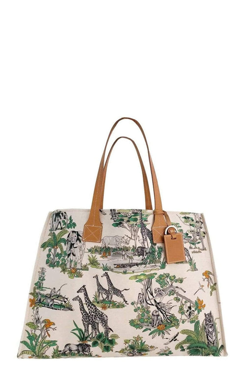 RANI ARABELLA-Large Safari Tote-LIME