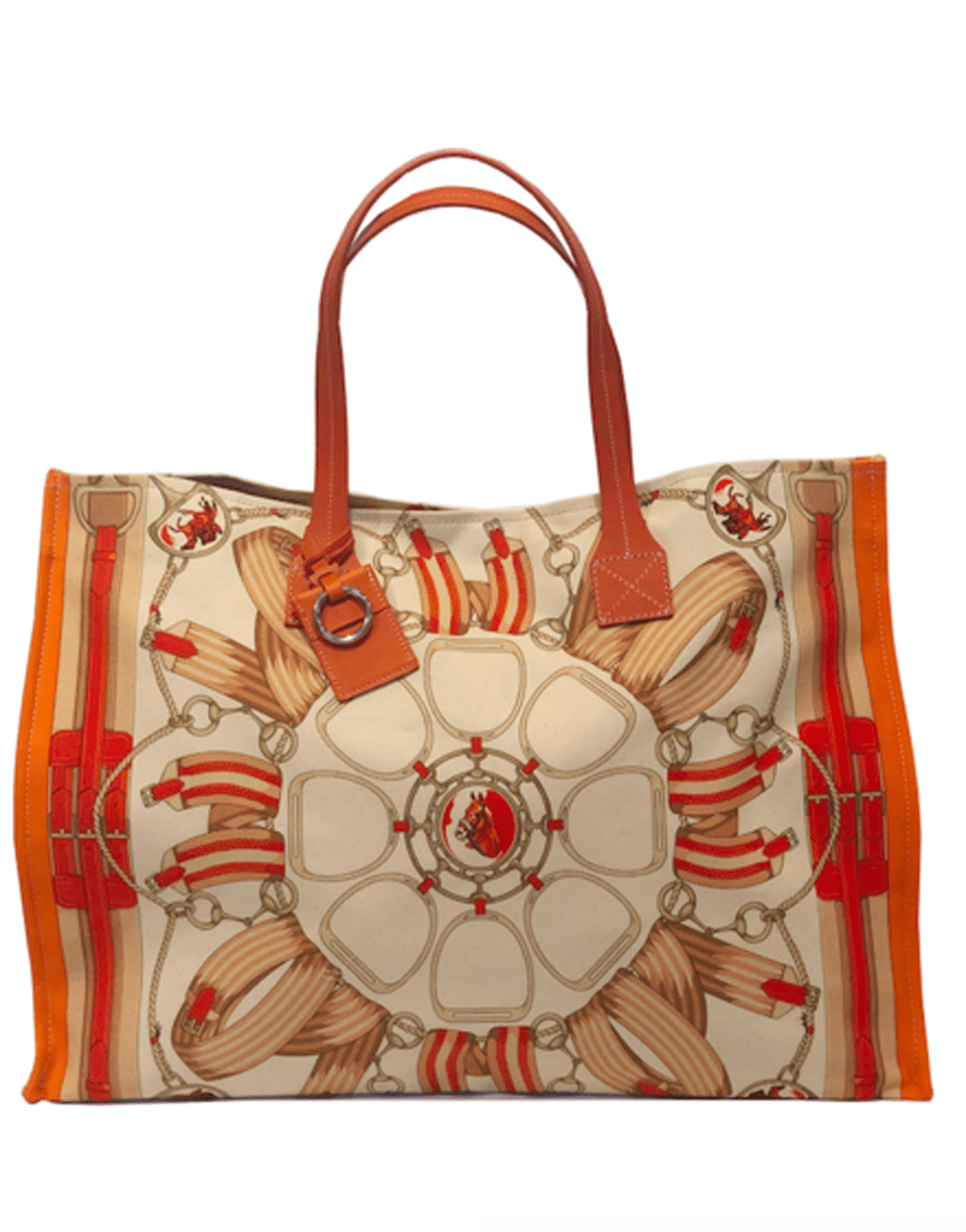 RANI ARABELLA-Medium Stirrups Tote-ORANGE