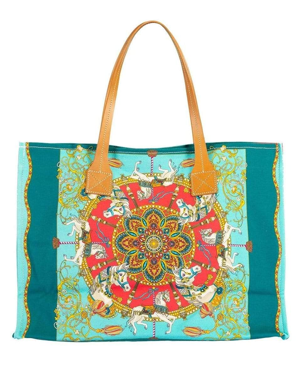 RANI ARABELLA-Medium Toy Tote-TURQ