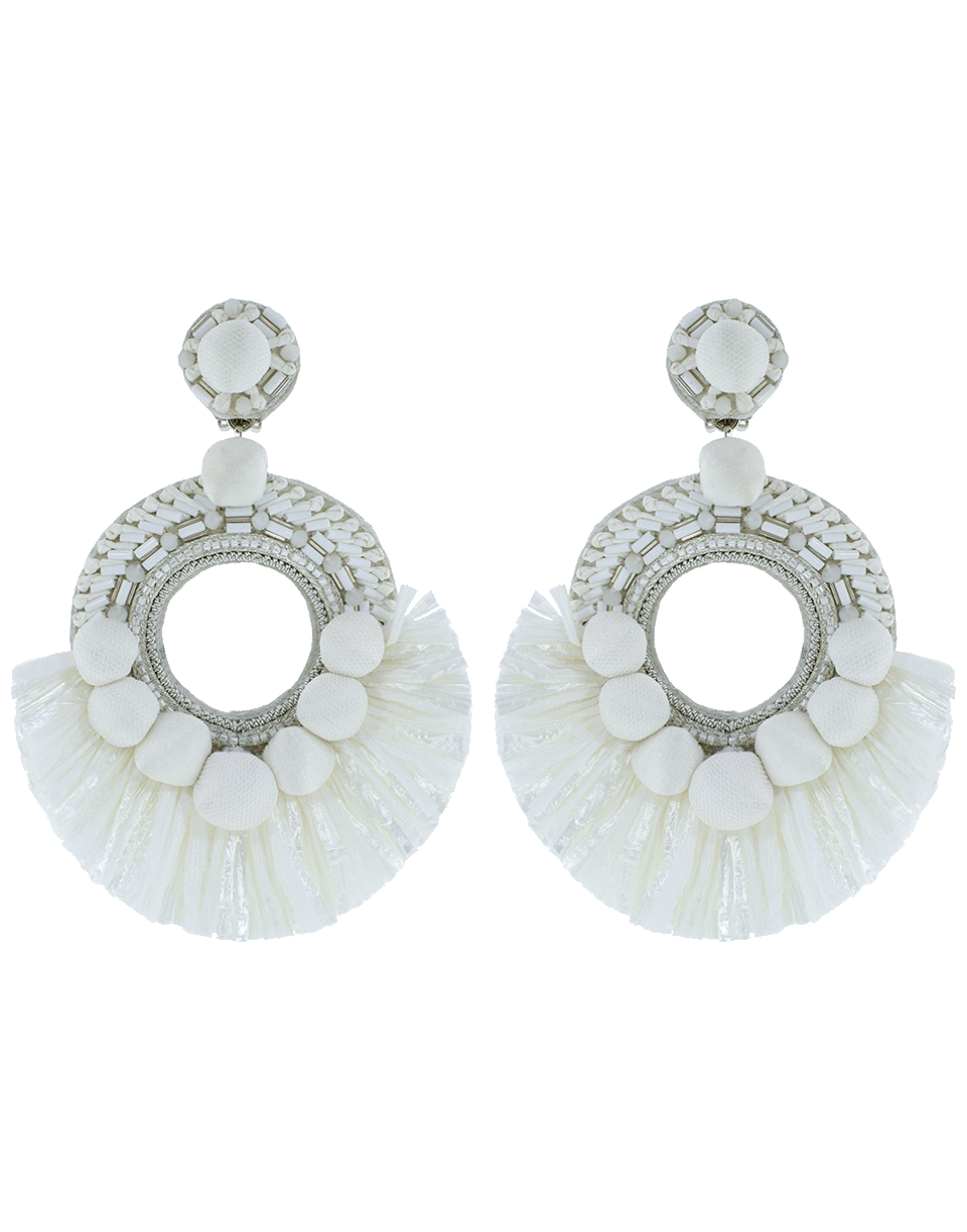 RANJANA KHAN-Estee Drop Earrings-WHITE