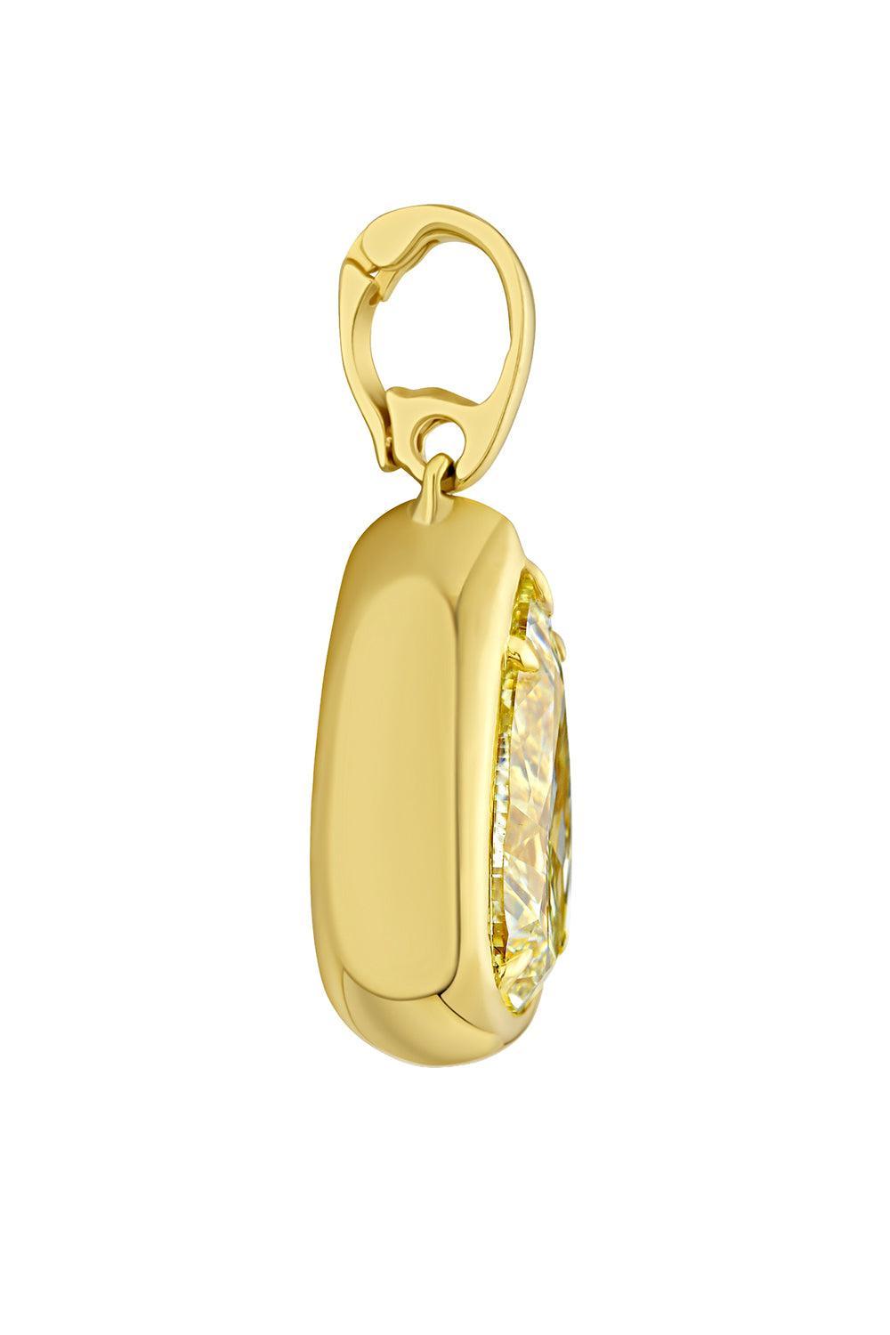 Yellow Diamond Pendant-YELLOW GOLD-JEWELRYFINE JEWELPENDANT-RARE COLORS BY NAMDAR