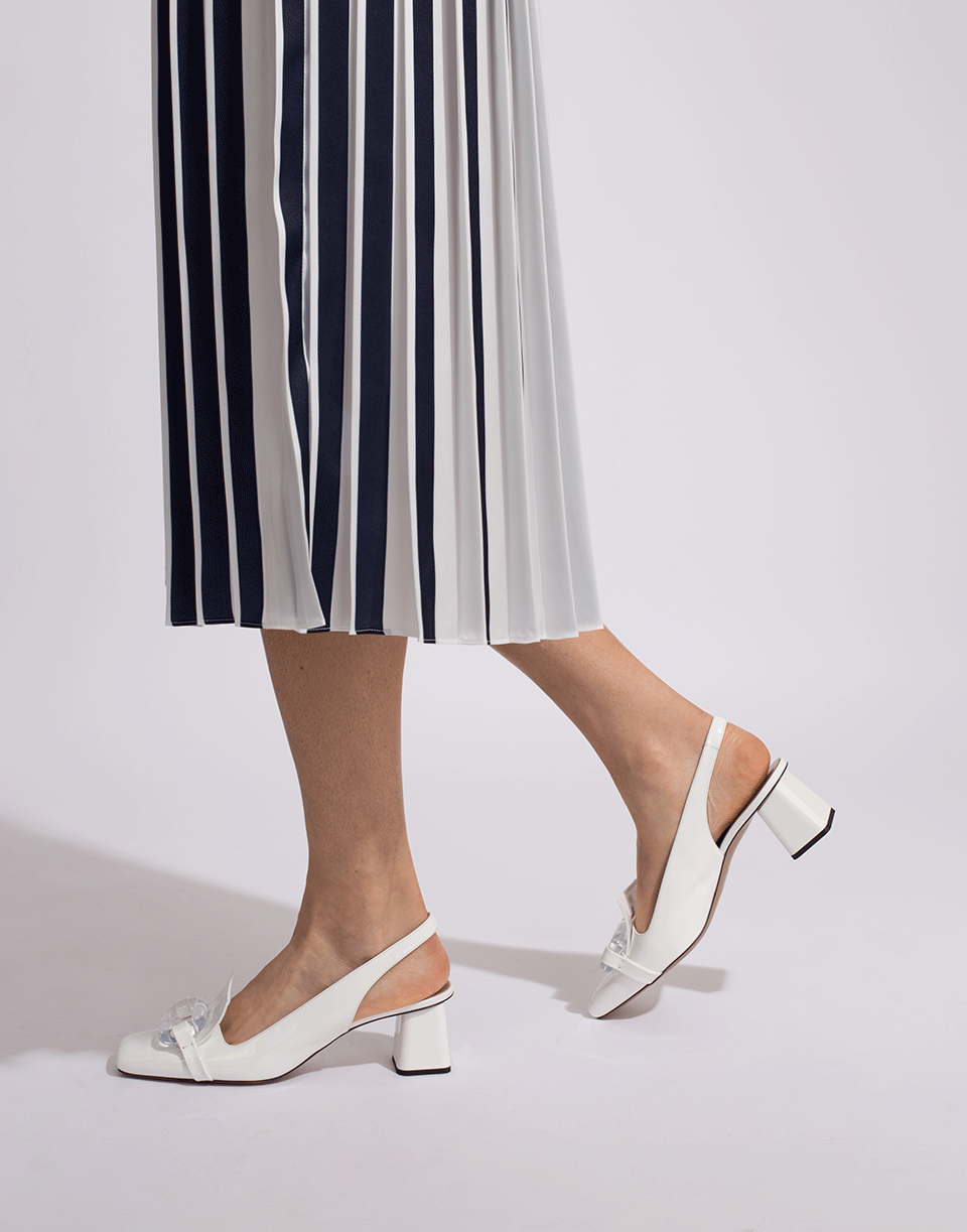 RAYNE-Lucite Toe Chanel Slingback-