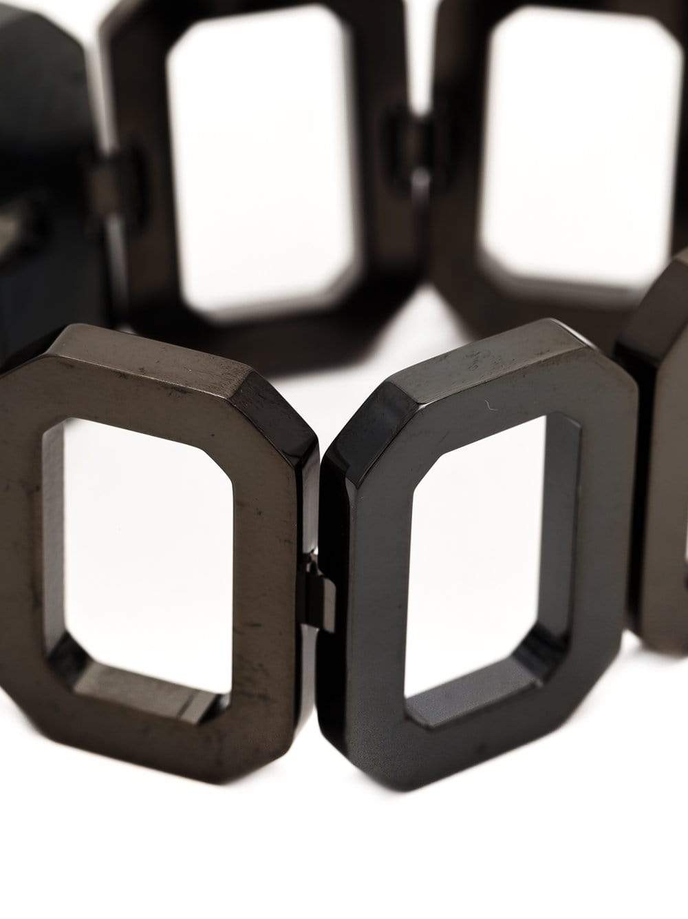 REBECCA-Elizabeth Square Chunky Bracelet-GUNMETAL