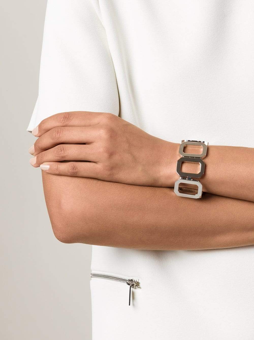 REBECCA-Elizabeth Square Chunky Bracelet-SILVER