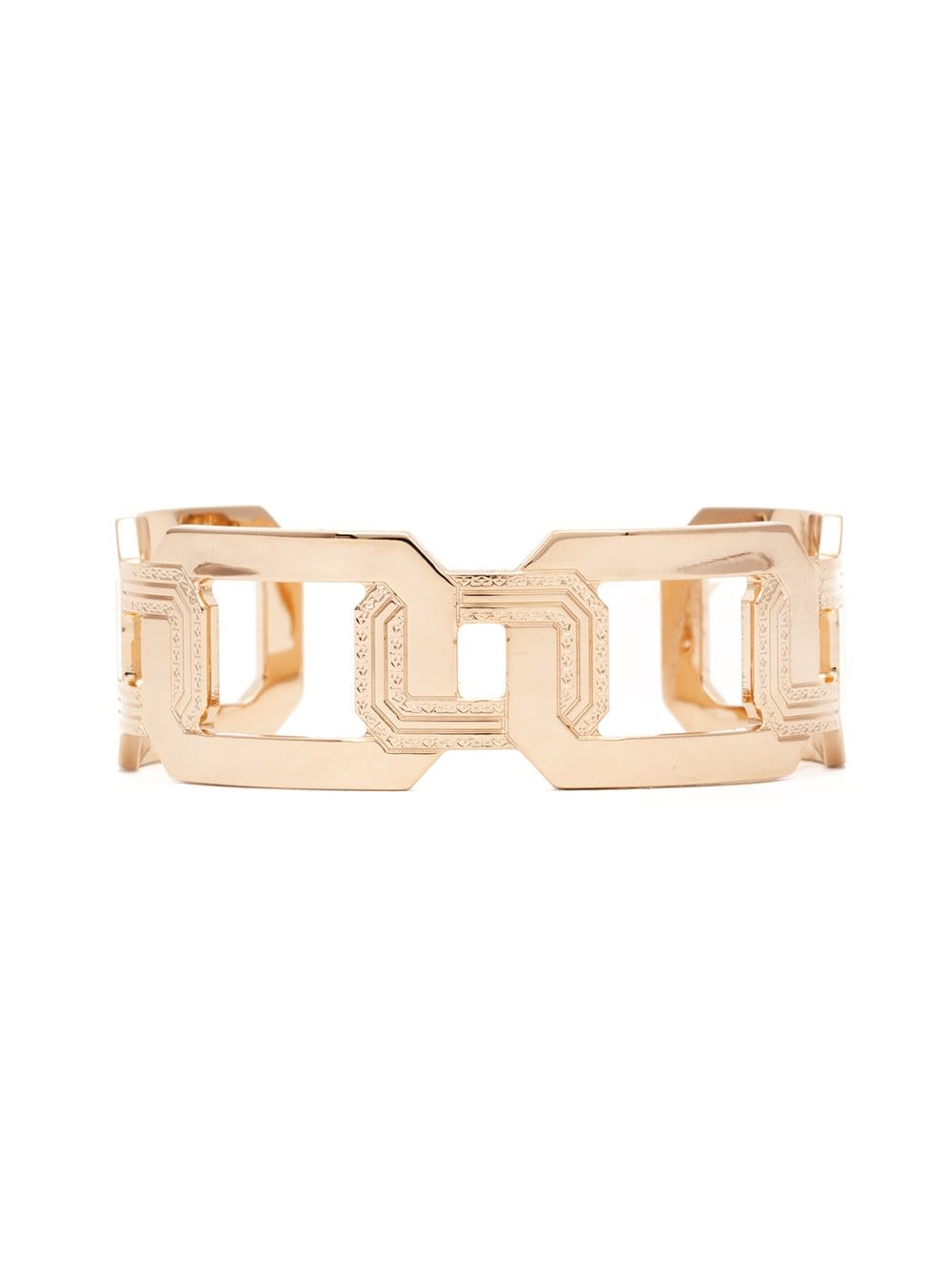REBECCA-Elizabeth Square Cuff Bracelet-GOLD