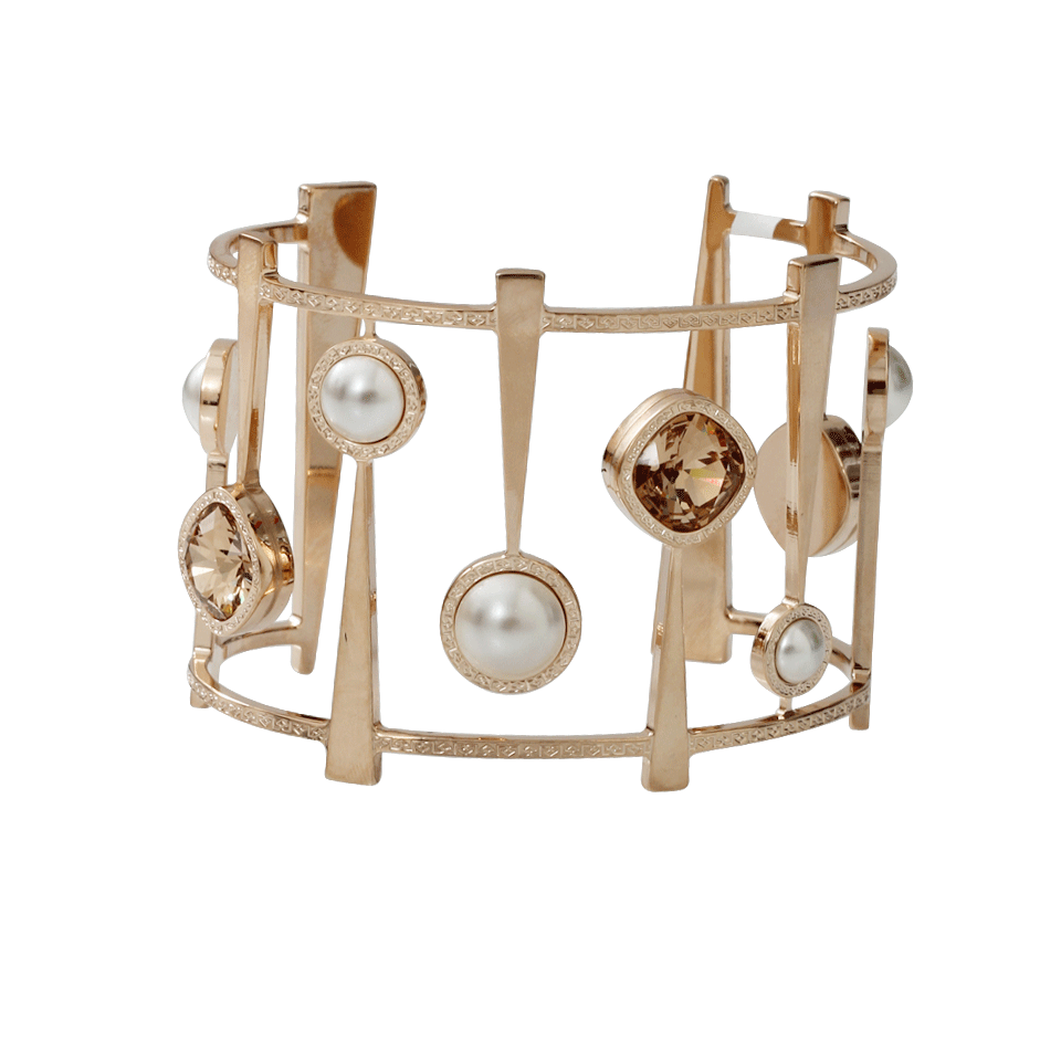 REBECCA-Elizabeth Stone And Pearl Cuff-GOLD