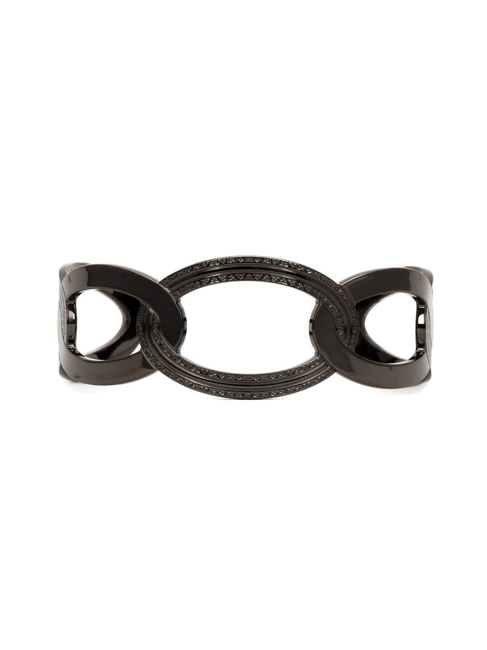 REBECCA-Elizabeth Circle Cuff Bracelet-GUNMETAL