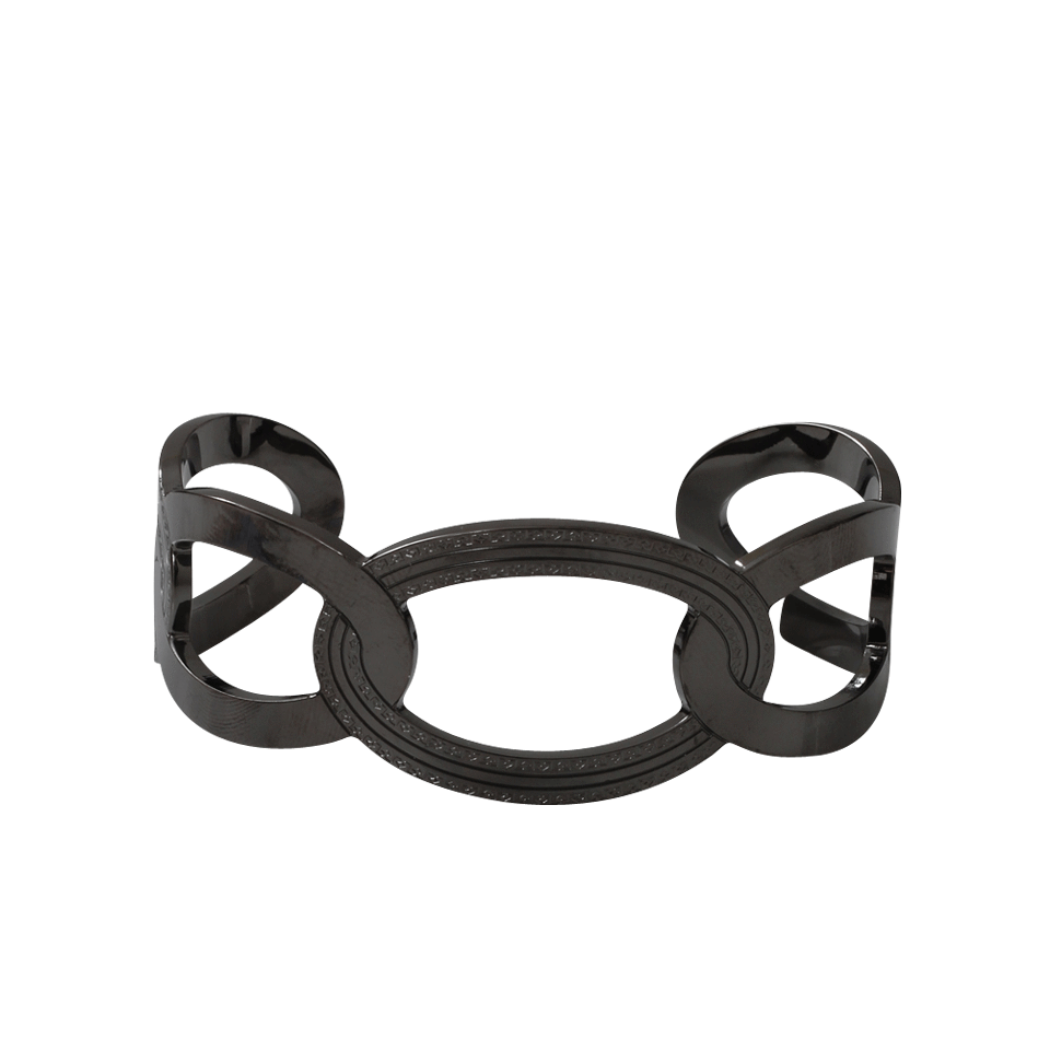REBECCA-Elizabeth Circle Cuff Bracelet-GUNMETAL