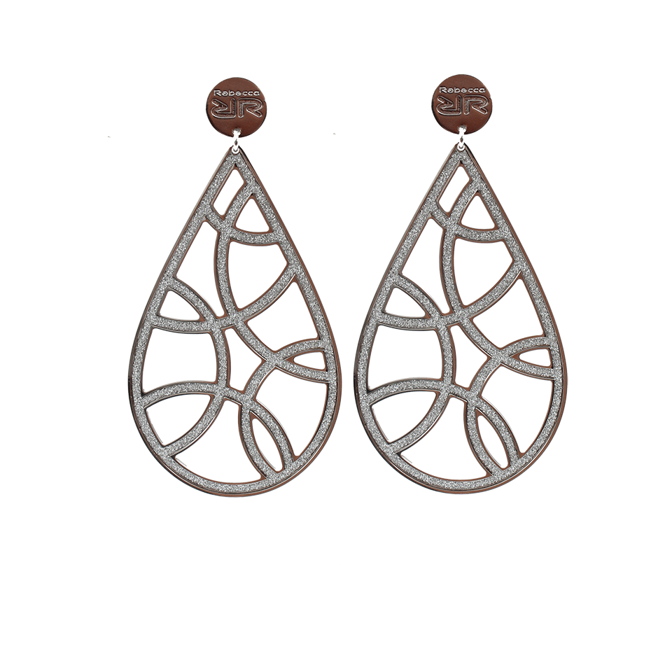 REBECCA-Swarovski Elements Earrings-BRONZE