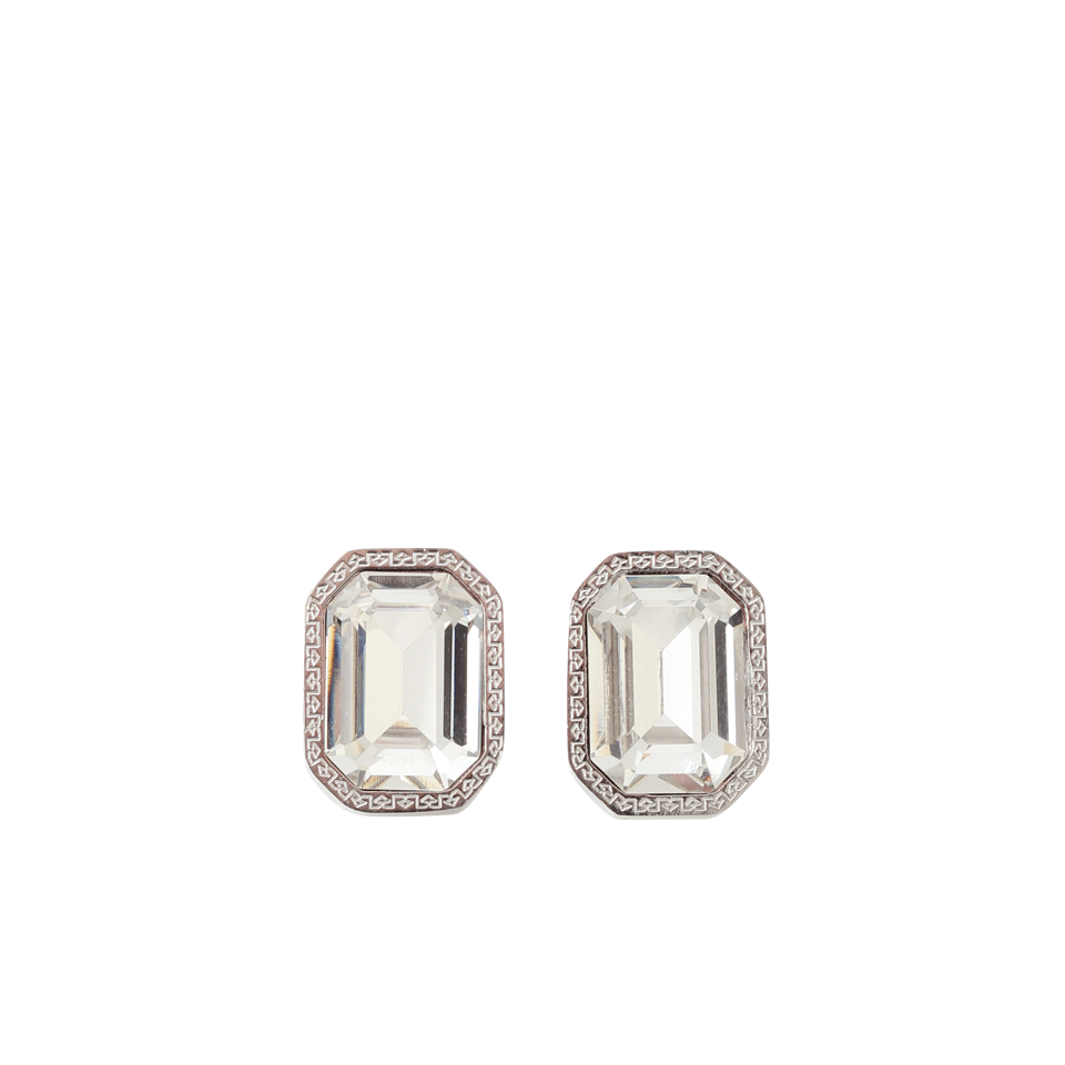REBECCA-Elizabeth Marquis Post Earrings-CLR/SLVR