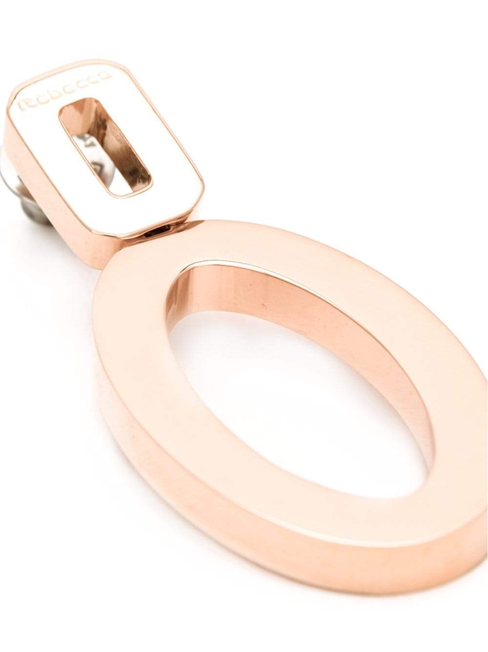 REBECCA-Elizabeth Circle Drop Earrings-COPPER