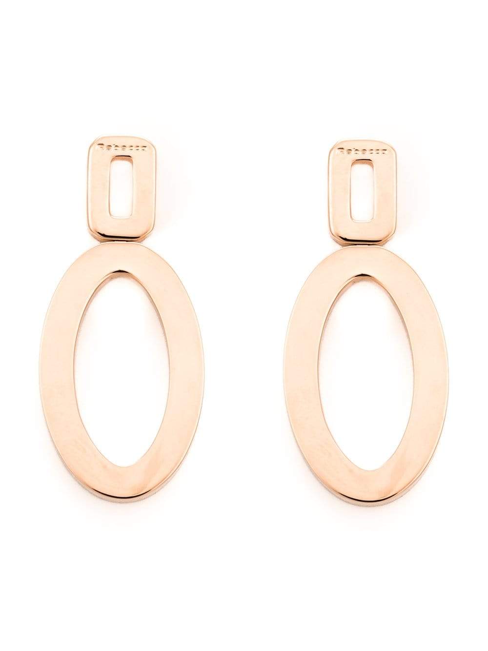 REBECCA-Elizabeth Circle Drop Earrings-GOLD