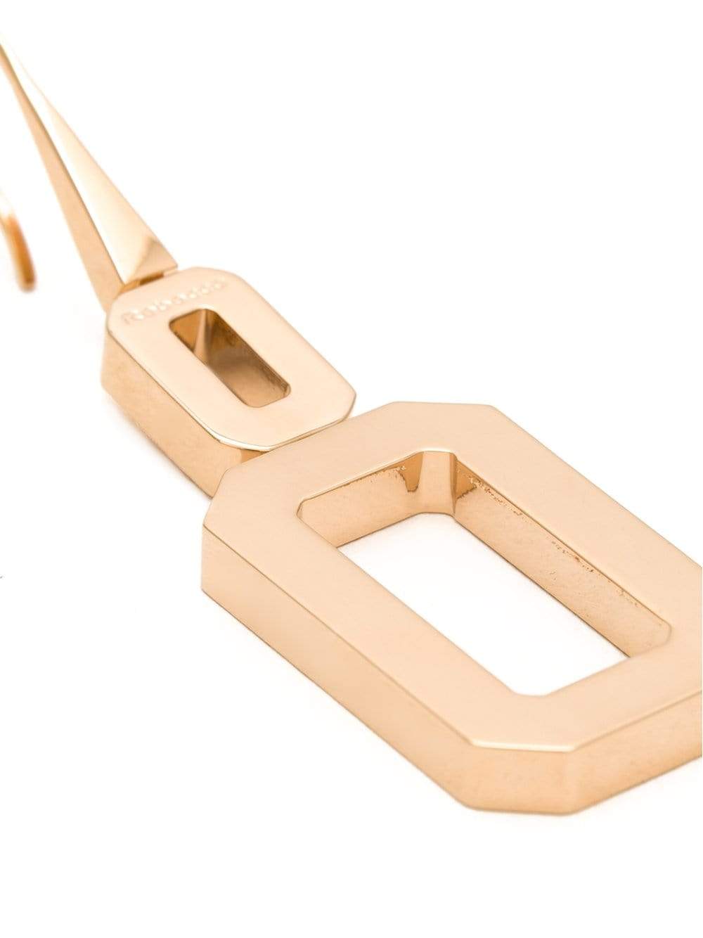 REBECCA-Elizabeth Square Drop Earrings-GOLD